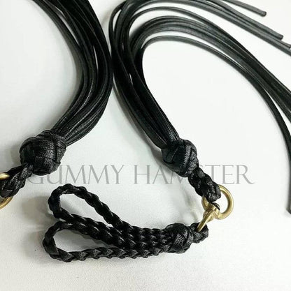 BDSM Finger Flogger/ Black and Gold ( 1 pair)